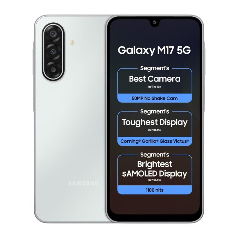 Samsung Galaxy M17 5G (Moonlight Silver, 6GB RAM, 128GB Storage)