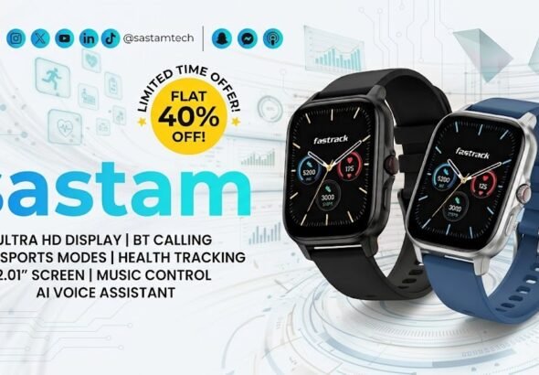 Fastrack Revoltt FR3 Pro Smartwatch at Rs. 3068