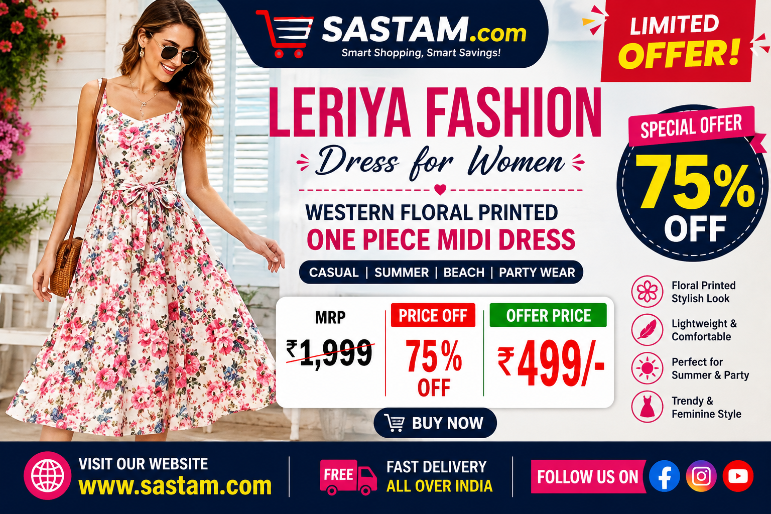 Leriya Fashion Pure Cotton Tops for Woman | Khadi Cotton Casual Top for Women