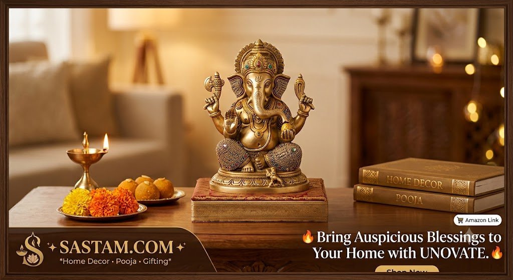 UNOVATE Ganesh Idol for Home Decor