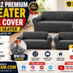 Homerz Premium 7 Seater 3+2+2 Universal Elastic Sofa Cover